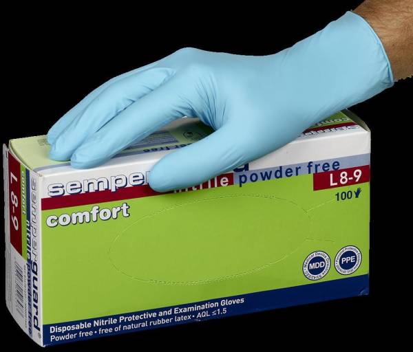 Semperguard® Einmalhandschuhe Nitril Comfort - 1 Box à 100 Stück