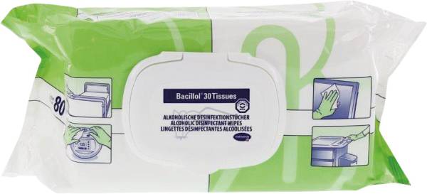 Hartmann Bacillol 30 Tissues Desinfektionstücher im Flowpack