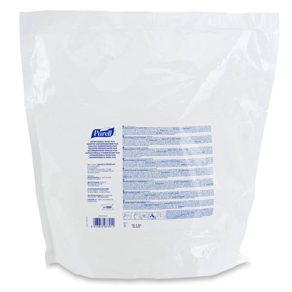 Purell Wipes Plus antibakterielle Reinigungstücher - 1200 Tücher