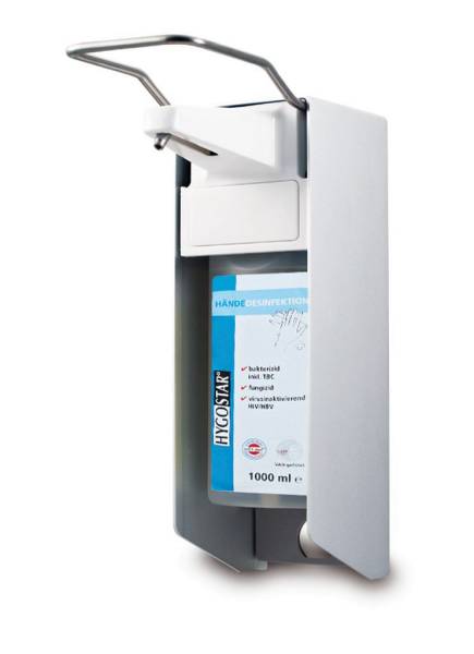 AlpineX® Desinfektionsmittelspender Aluminium Edelstahlpumpe - für 1000ml Euroflaschen